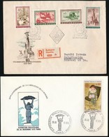 1955 Felszabadulás Sor FDC + DISZ Kongresszus Levélen + 1975 Francia Boríték - Hungarika - Andere & Zonder Classificatie