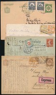 1915-1933 2 Db Képeslap és 2 Db Levelezőlap, Közte Expressz, Postaügynökségi Bélyegzés, Stb - Andere & Zonder Classificatie