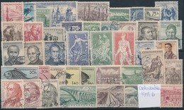 O Csehszlovákia 1955, 42 Db Bélyeg Stecklapon - Autres & Non Classés