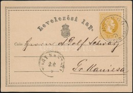 1871 Díjjegyes Levelezőlap / PS-card 'CSURGÓ SOMOGY M.' - 'NAGY KANISA' - Other & Unclassified