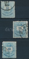 O 1881 3 Db 10kr Oszlopjelekkel - Other & Unclassified