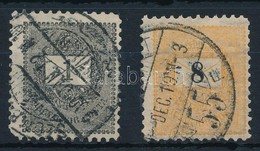 O 1899 1kr és 8kr 11 1/2 Fogazással (9.000) - Andere & Zonder Classificatie