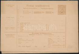 ~1880 5kr Használatlan Postai Szállítólevél Utánvételi Lappal - Autres & Non Classés