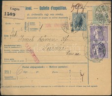 1911 Szállítólevél 84f Bérmentesítéssel 'LUGOS' - Sárvár - Other & Unclassified