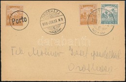 1918 Levelezőlap 8f Bérmentesítéssel és 2f Szükségportóval / Postcard With 2f Auxiliary Postage Due - Other & Unclassified