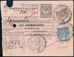 1919 Postautalvány 'SOMOGY SZENT MIKLÓS' - Budapest - Other & Unclassified