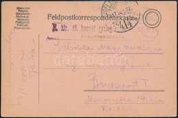 1917 Tábori Posta Levelezőlap / Field Postcard 'M.kir. 19. Honvéd Gyalog Ezred...' + 'TP 414' - Altri & Non Classificati