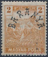 * Baranya II. 1919 Magyar Posta 2f értékszám Nélkül, Bodor Vizsgálójellel - Altri & Non Classificati