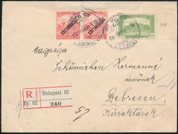1920 Ajánlott Levél Magyar Posta/Köztársaság Bérmentesítéssel - Other & Unclassified