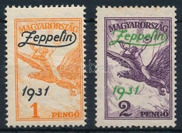 ** (*) 1931 Zeppelin, Az 1P Enyhe Töréssel / Lightly Folded, 2P Gumi Nélkül / Without Gum - Other & Unclassified