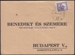 1928 Levél HEGYESHALOM - BUDAPEST Vasúti Bélyegzéssel - Andere & Zonder Classificatie