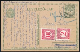 1933 Késői Felhasználással 8f Díjjegyes Levelezőlap 12f Portóval / PS-card With 12f Postage Due - Andere & Zonder Classificatie