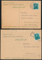 1933-1934 3 Db  Levelezőlap 'SZENTEDRE-BUDAPEST', 'BUDAPEST-SZENTEDRE' Mozgóposta Bélyegzéssel - Sonstige & Ohne Zuordnung