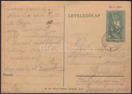 1936 10f Díjjegyes Levelezőlap KEREPES - BUDAPEST KÖZVETÍTŐ MENET Vasúti Bélyegzéssel - Sonstige & Ohne Zuordnung