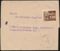 1944 Teljes Címszalag Stuttgartba, Német Cenzúrával - Other & Unclassified