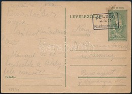 1944 Díjjegyes Levelezőlap 'PELSŐC P.U. LEVÉLSZEKRÉNYBŐL' - Autres & Non Classés