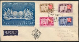 1949 Szakszervezet Sor Légi FDC-n Az Egyesült Államokba - Other & Unclassified