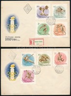 1956 Melbourne-i Olimpia Sor 2 Db FDC-n - Autres & Non Classés