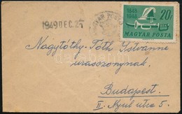 1949 Levél MAGYAR POSTA Kisegítő Gumibélyegzővel - Other & Unclassified