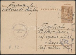 1950 Levelezőlap SZŐLLŐSARDÓ Postaügynökségi Bélyegzéssel - Autres & Non Classés