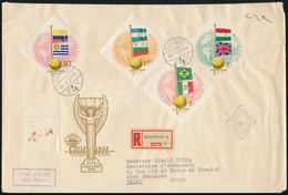 1962 Labdarúgó VB Vágott Sor 2 Db Ajánlott, Légi FDC-n - Andere & Zonder Classificatie