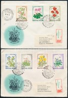1973 Erdő-mező Virágai Vágott Sor 2 Db FDC-n - Autres & Non Classés