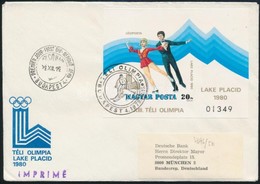 1979 Téli Olimpia Vágott Blokk FDC-n - Sonstige & Ohne Zuordnung