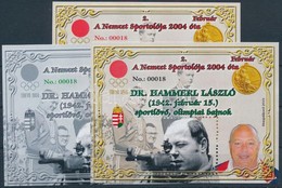 ** 2019 Dr Hammerl László A Nemzet Sportolója 3 Db-os Emlékív Garnitúra - Andere & Zonder Classificatie