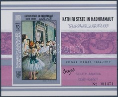 ** 1967 Degas Festmények Blokk Mi 19 A - Autres & Non Classés