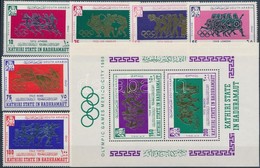 ** 1967 Nyári Olimpia Sor + Blokk Mi 175-182 - Sonstige & Ohne Zuordnung