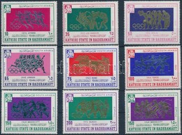 ** 1967 Nyári Olimpia Sor + Blokkból Kitépett Bélyeg Mi 175-183 - Otros & Sin Clasificación