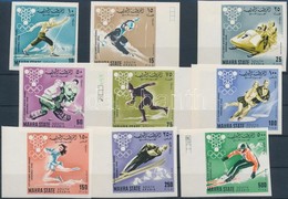 ** 1967 Téli Olimpiai Játékok Vágott ívszéli Sor Mi 39-47 - Otros & Sin Clasificación