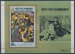 ** 1967 Auguste Renoir Festményei Blokk Mi 17A - Sonstige & Ohne Zuordnung