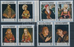 ** 1967 Lucas Cranach Festményei Vágott Sor Mi 147-154 - Otros & Sin Clasificación