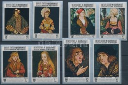 ** 1967 Lucas Cranach Festményei Vágott Sor Mi 147-154 - Otros & Sin Clasificación