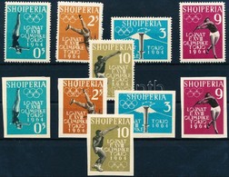 ** 1962 Nyári Olimpia, Tokió (I) Fogazott és Vágott Sor Mi 657-661 AB - Altri & Non Classificati