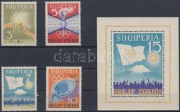 ** 1964 Nyári Olimpia Sor Mi 823-826 + Blokk Mi 22 - Andere & Zonder Classificatie