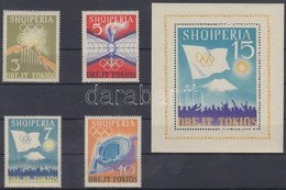 ** 1964 Tokiói Nyári Olimpia Sor Mi 823-826 + Blokk Mi 22 - Other & Unclassified