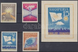 ** 1964 Tokiói Nyári Olimpia Sor Mi 828-831 + Blokk Mi 23 - Other & Unclassified