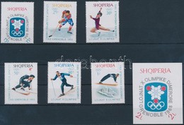 ** 1967 Téli Olimpia Sor Mi 1233-1238 + Blokk 31 - Autres & Non Classés