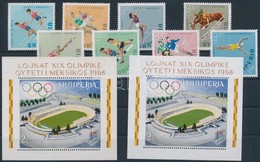 ** 1968 Olimpia Sor Mi 1306-1313 A + Blokk Mi 33 A+B - Other & Unclassified