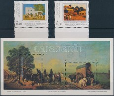 ** 1985 Bélyegkiállítás; Festmény ívszéli Sor Mi 1744-1745 + Blokk 31 - Other & Unclassified