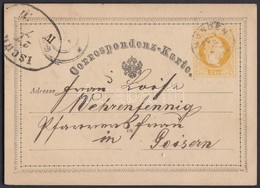 1872 Díjjegyes Levelezőlap / PS-card 'GMUNDEN' - 'ISCHL' - Goisern - Other & Unclassified