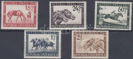 ** 1946 Lóverseny: Osztrák Nagydíj Sor Mi 785-789 - Autres & Non Classés