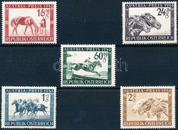 ** 1946 Lóverseny: Osztrák Nagydíj Sor Mi 785-789 - Andere & Zonder Classificatie