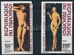 ** 1972 Festmény; Lucas Cranach Vágott Sor Mi 495-496 - Andere & Zonder Classificatie