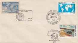 1974 100 éves Az UPU Mi 1453 FDC - Other & Unclassified