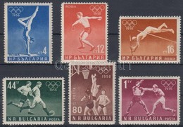 ** 1956 Nyári Olimpia, Melbourne Sor Mi 996-1001 - Andere & Zonder Classificatie