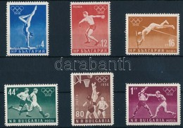 ** 1956 Nyári Olimpia, Melbourne Sor Mi 996-1001 - Sonstige & Ohne Zuordnung