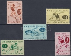 ** 1958 Balkáni Sport Játékok Sor Mi 1088-1092 - Autres & Non Classés
